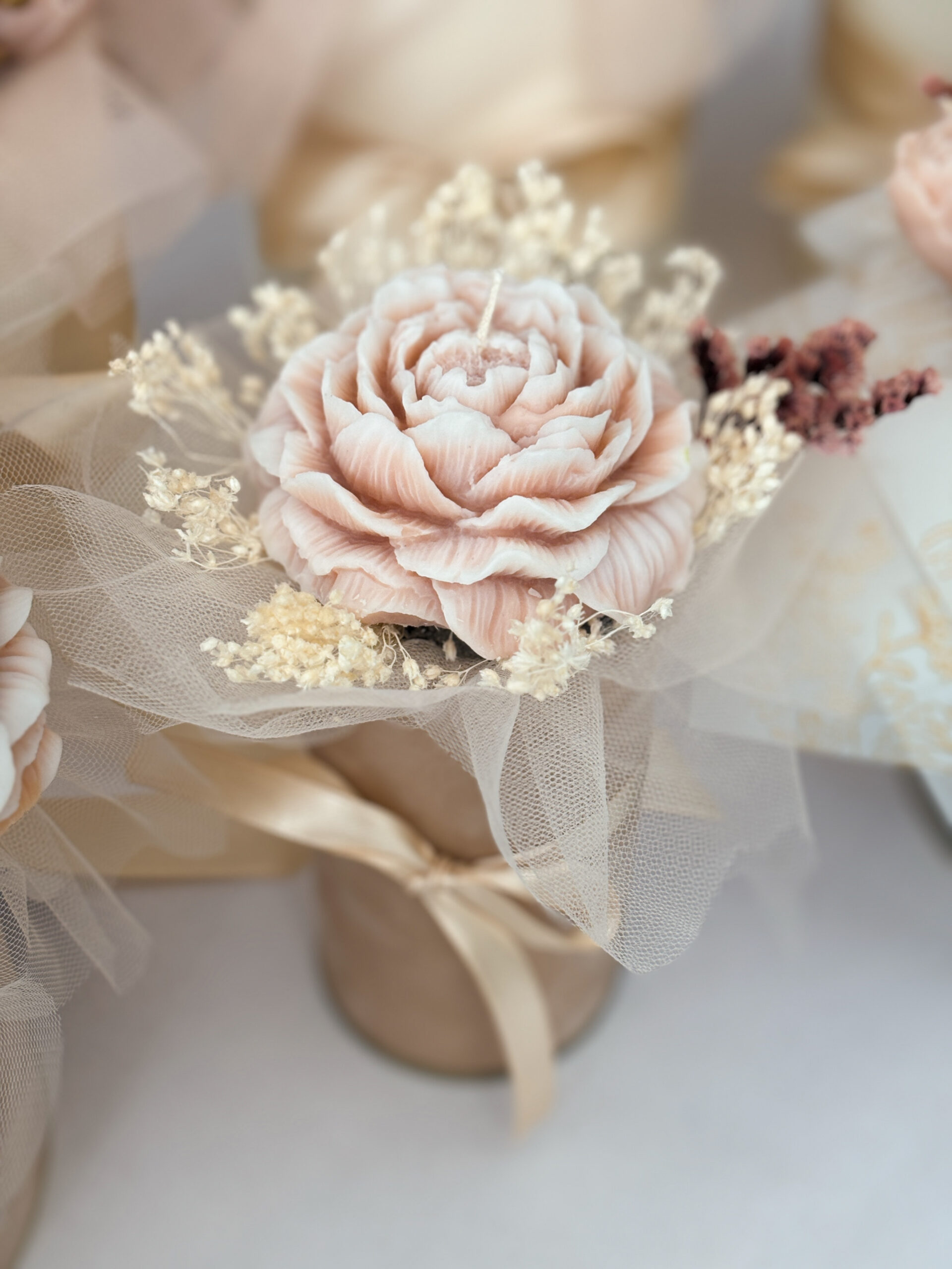 Flower box BRZOSKWINIOWY- XS