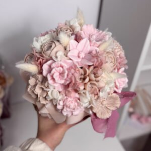 Flower box BEŻ+RÓŻ- M