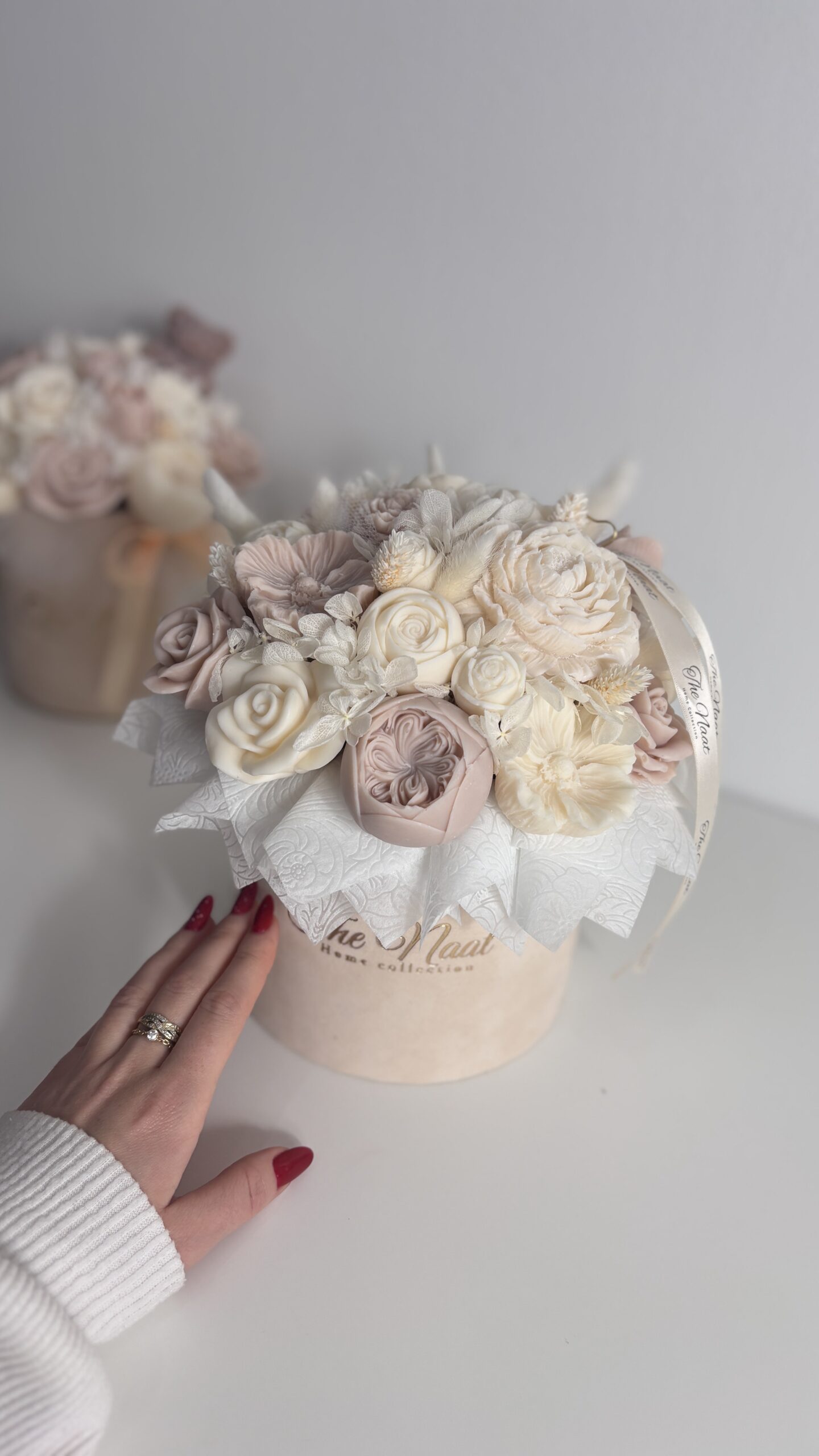 Flower box BEŻOWY- L