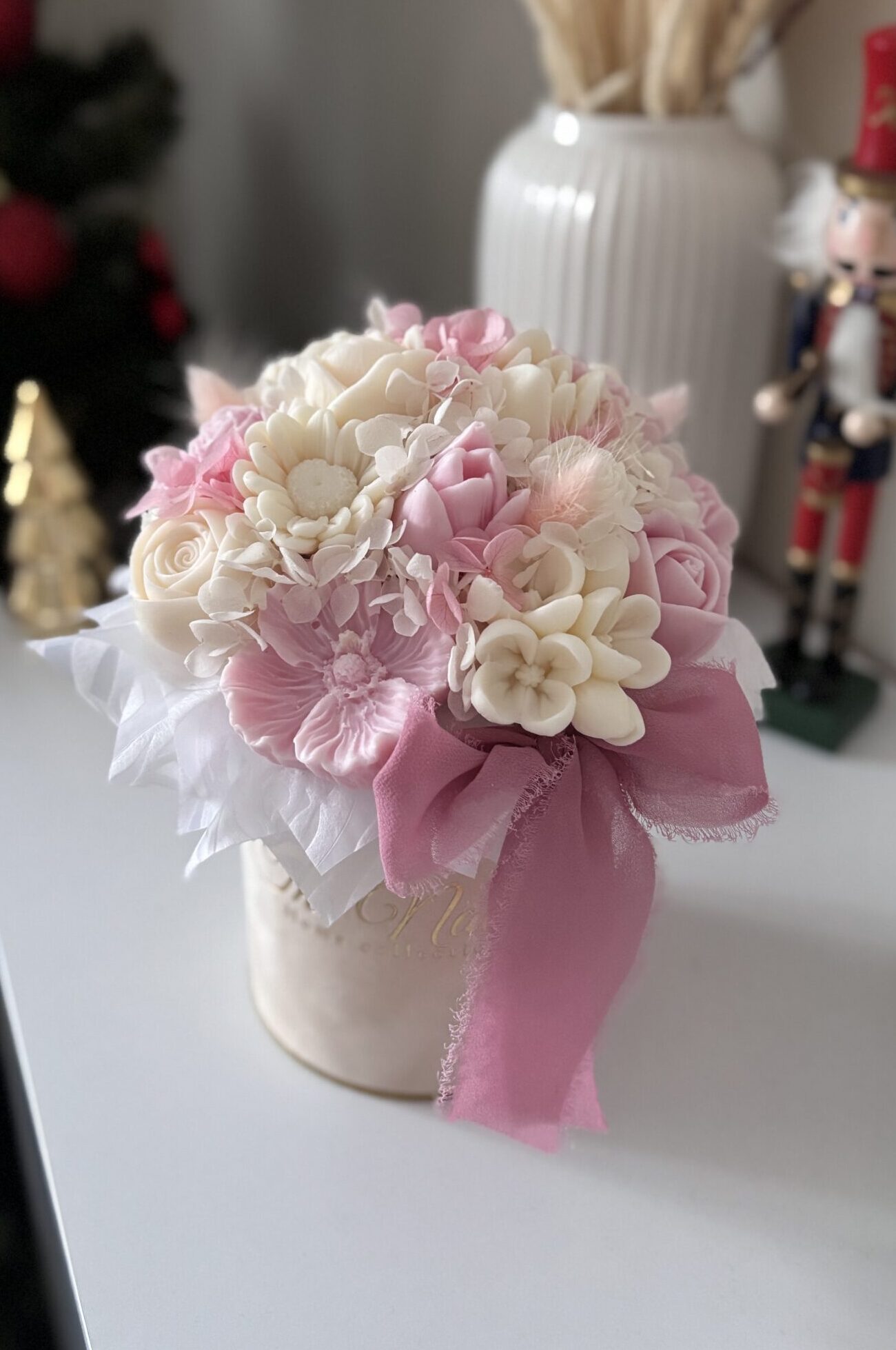 Flower box RÓŻOWY- S